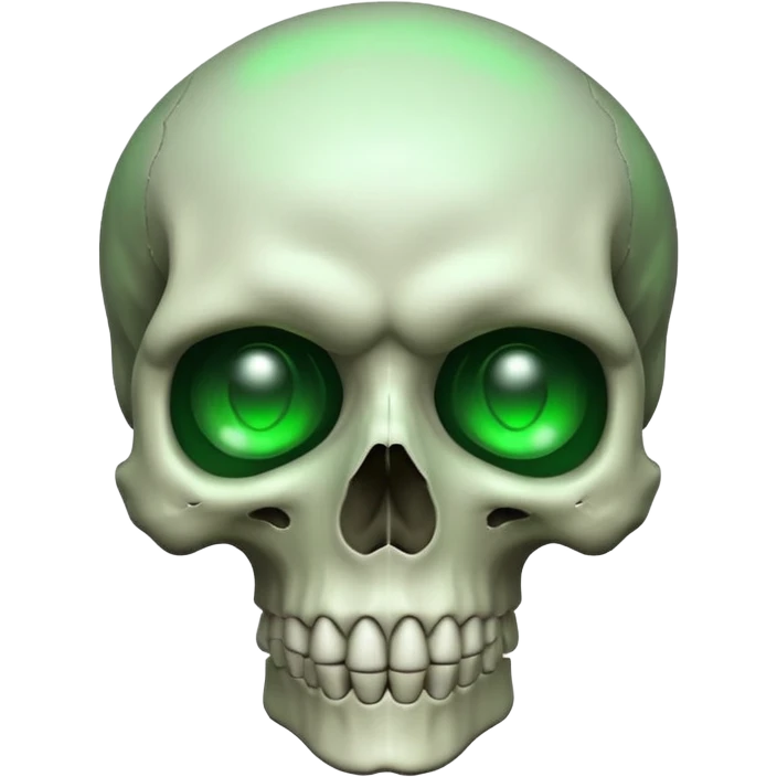 skull with glow eyes emoji