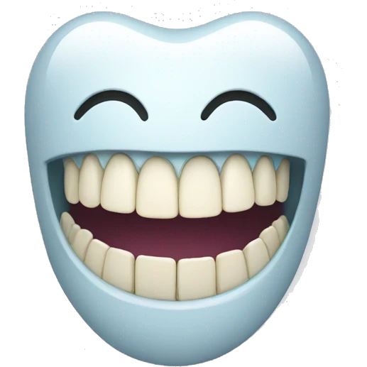 teeth smiling emoji