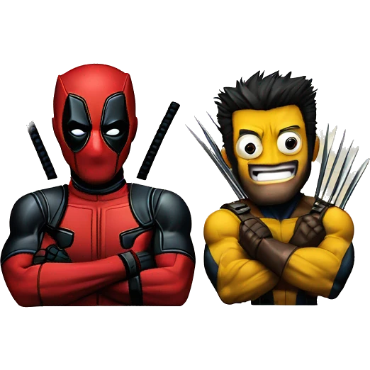 Deadpool and wolverine emoji