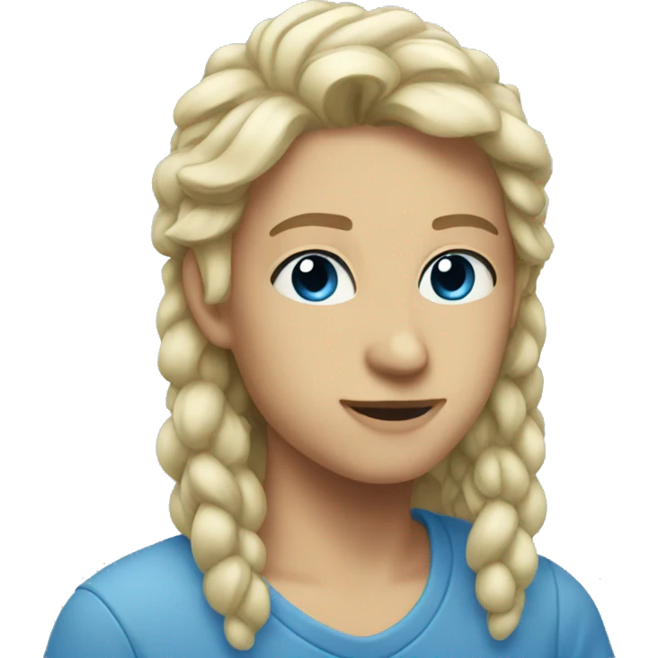 Aesthetic blue emoji