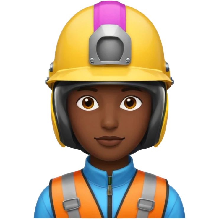 Colorful Helmeted Traveler emoji
