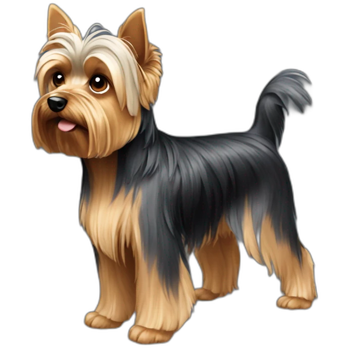 dog yorkshire terrier full body emoji