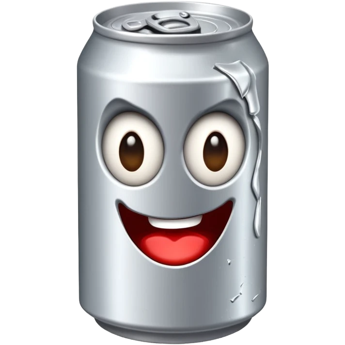 dramatically crushed soda can emoji