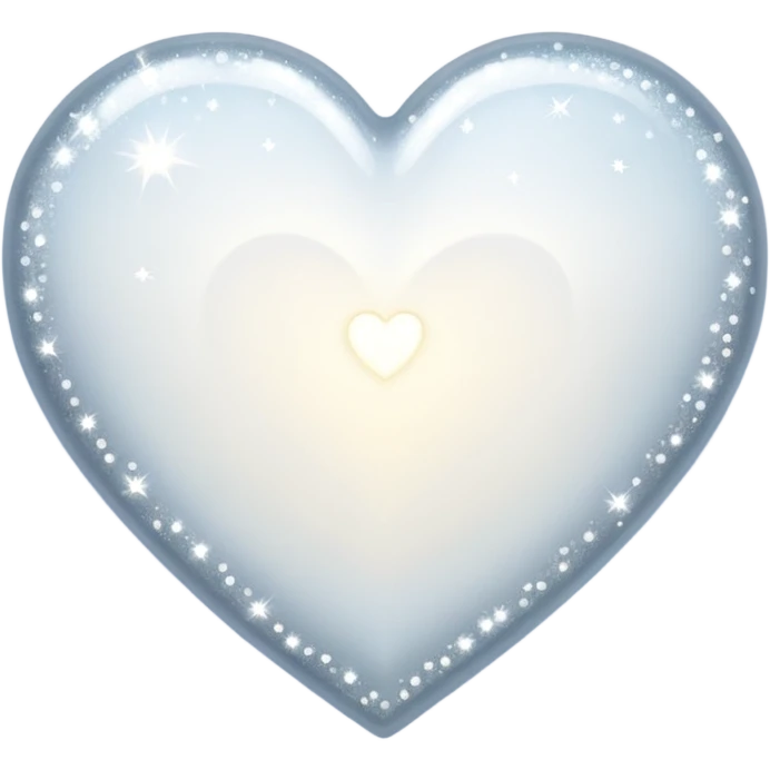 white heart with sparkles emoji