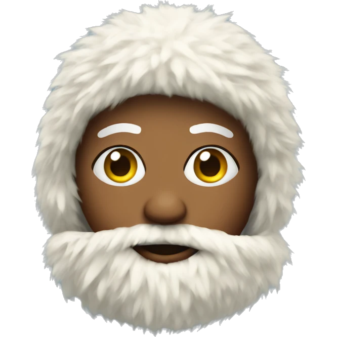 Ski in a fur coat emoji