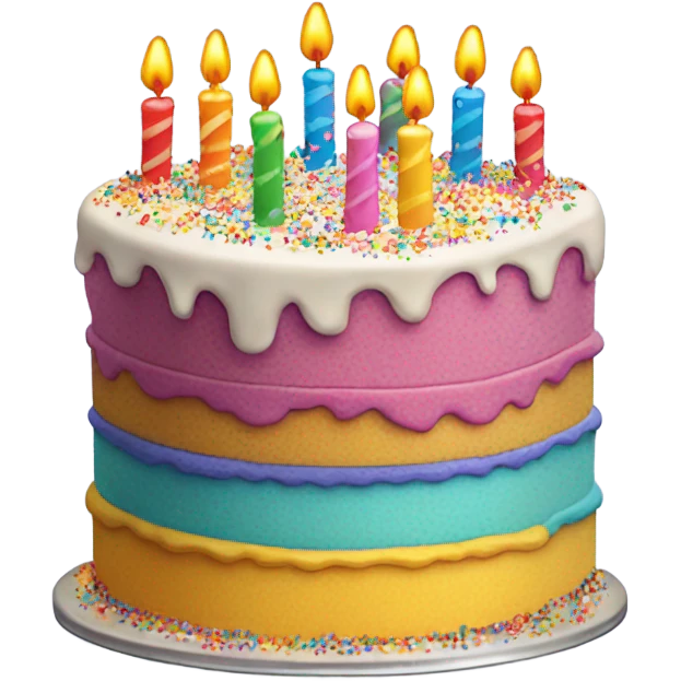 Birthday cake emoji