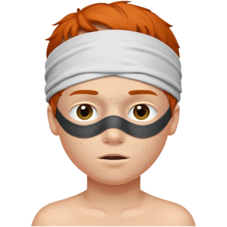 The boy is blindfolded emoji
