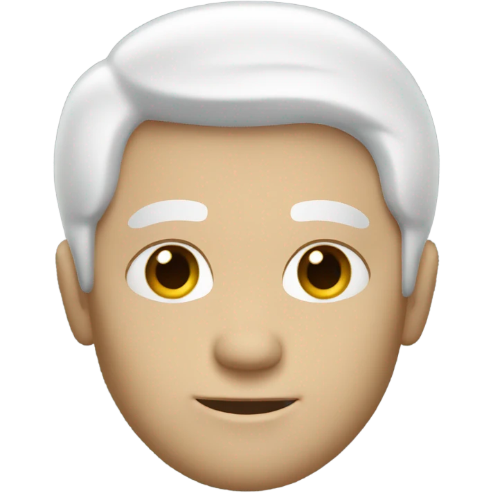 white Man With white hair emoji