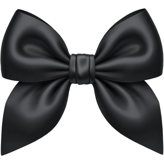 black bow emoji