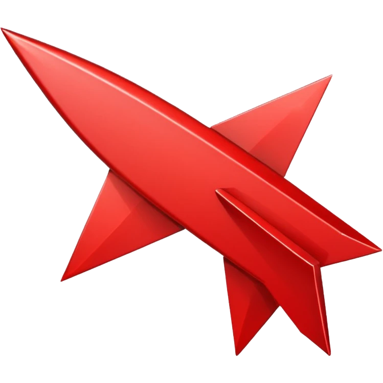 a red arrow pointing bad emoji