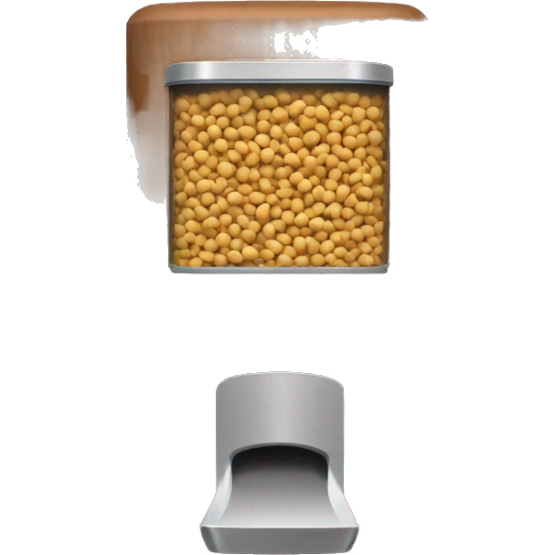 dog food dispenser made by wood emoji