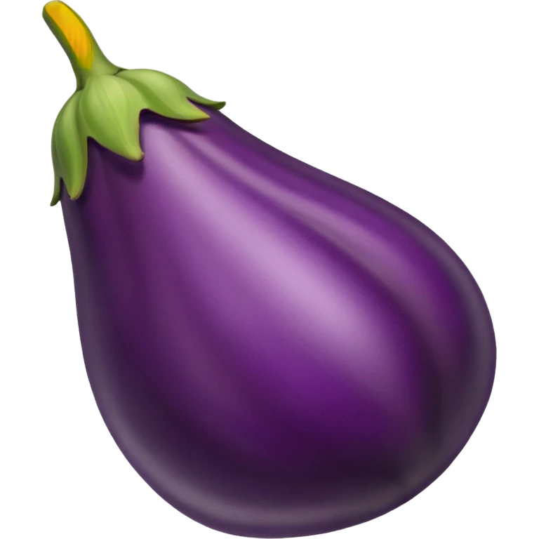 make an emoji of a single egg plant with the tip removed off emoji