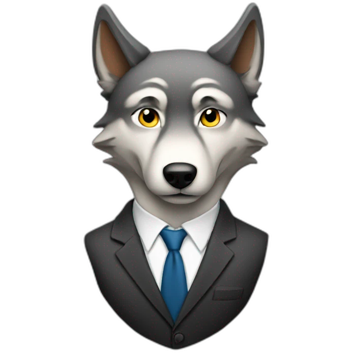 Lawyer Wolf  emoji