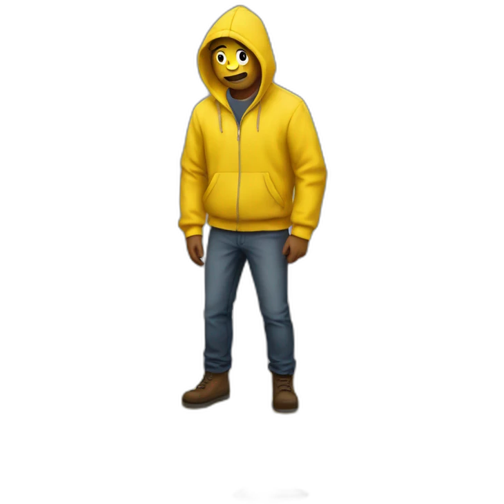 Standing in yellow puddle emoji