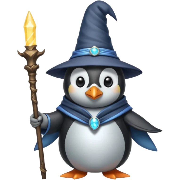 Penguin Wizard emoji