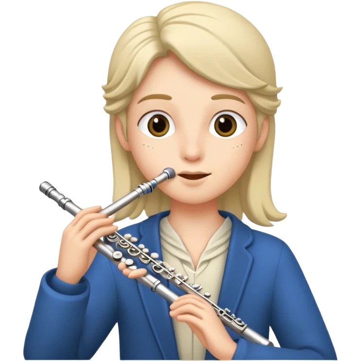 Player of flute emoji