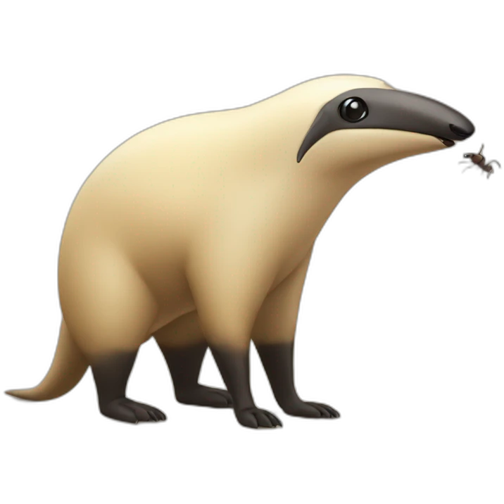 anteater with ant emoji