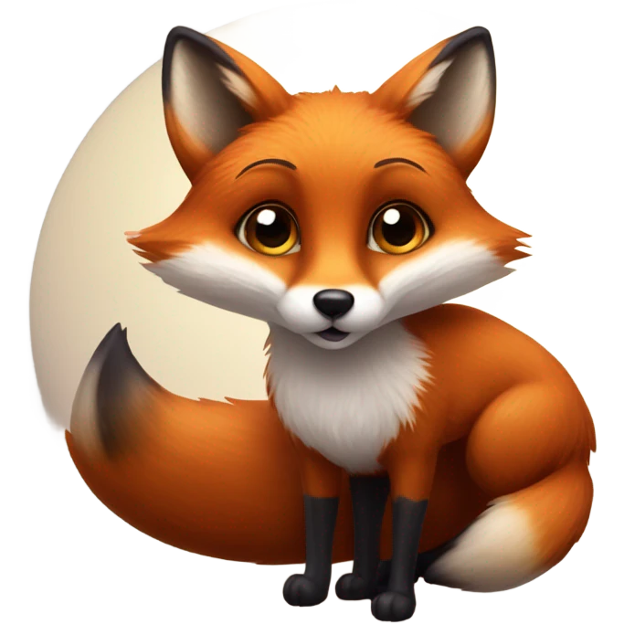 Fox on Saturn emoji