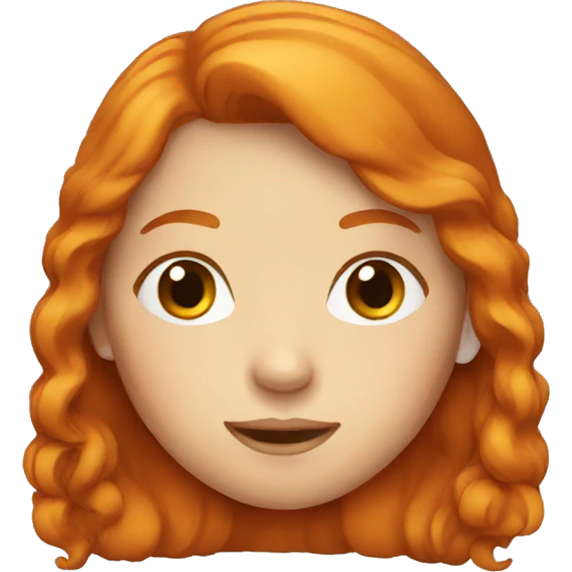 ginger girl emoji