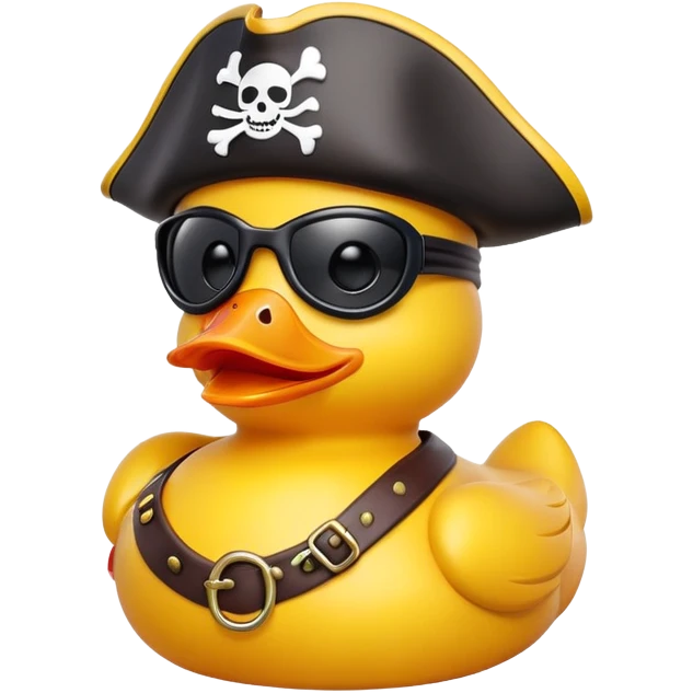 pirate bath duck emoji