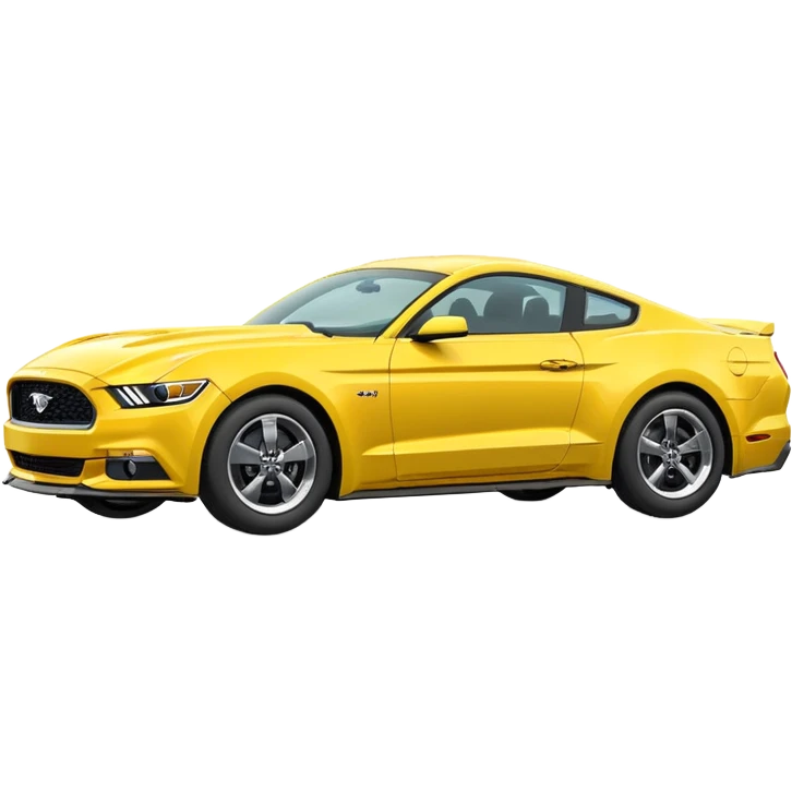 Create a ford mustang 309 emoji in yellow colour  emoji