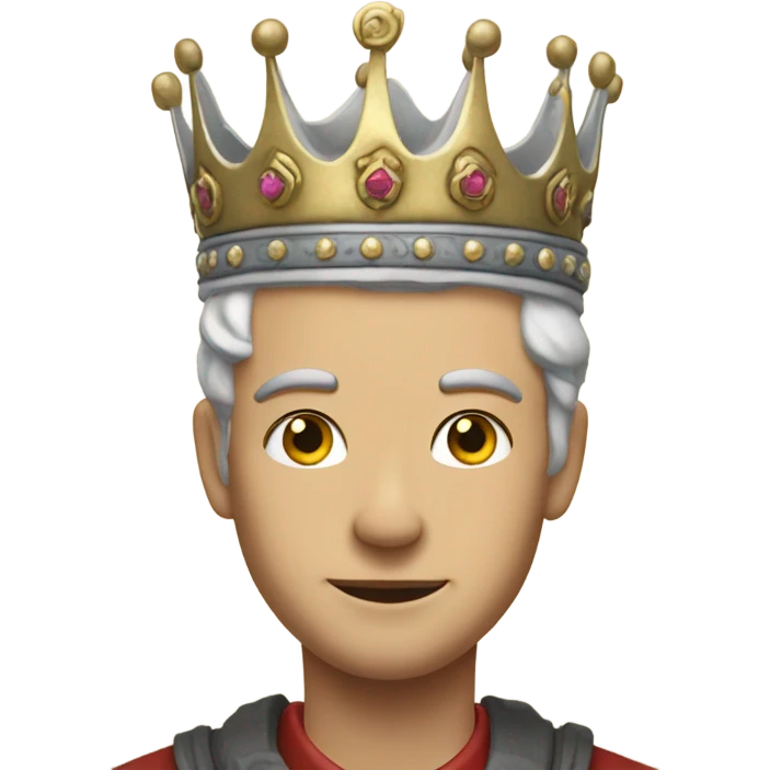 Gojo with a crown emoji