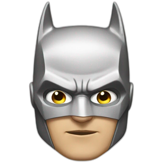 White Batman emoji