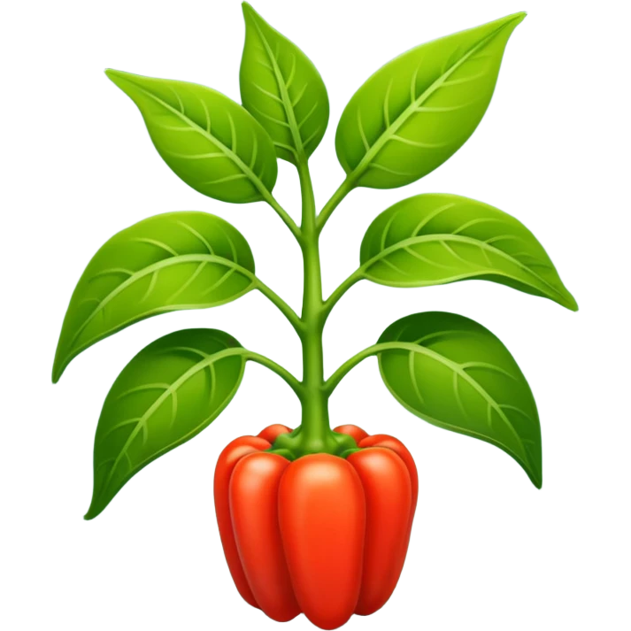 pepper plant, full plant emoji