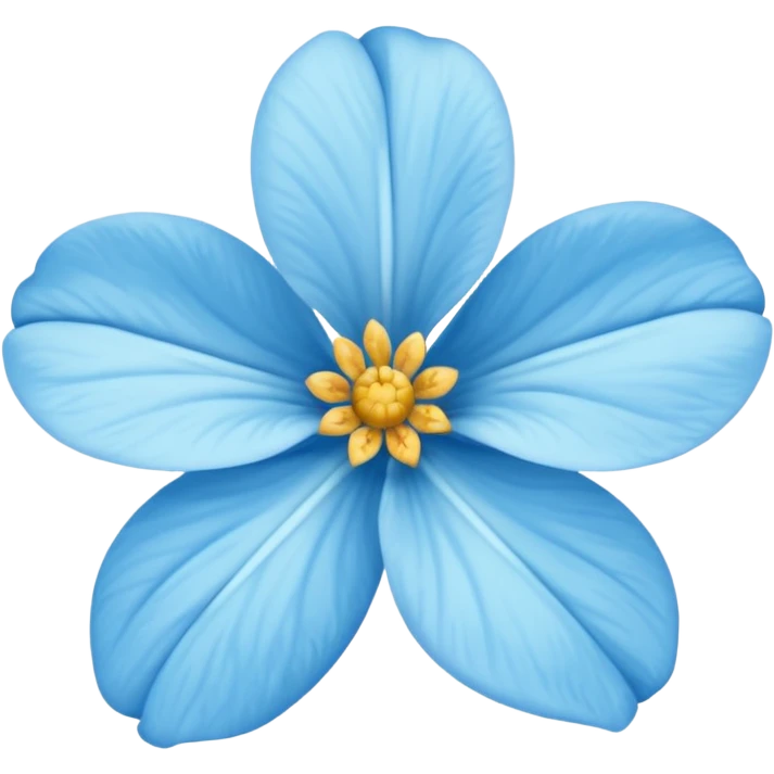 Flor del pensamiento celeste emoji