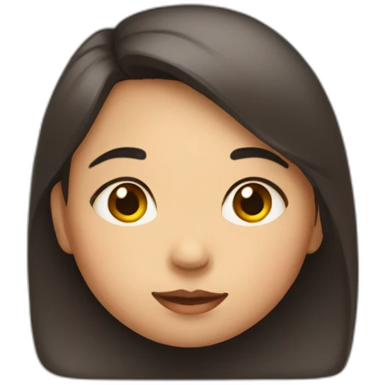 a girl with her cheeks squeezed emoji