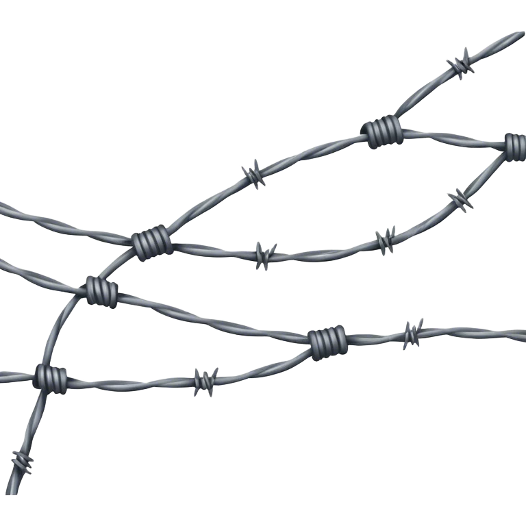 horizontal barb wire emoji