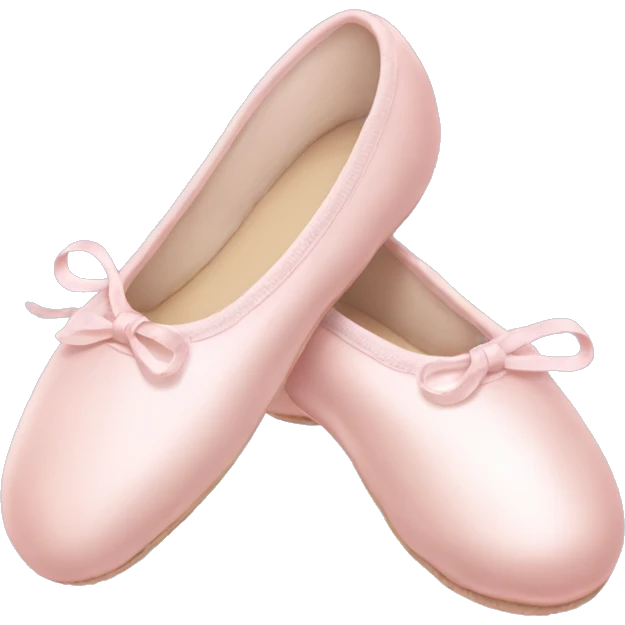Pale pink ballet shoes emoji