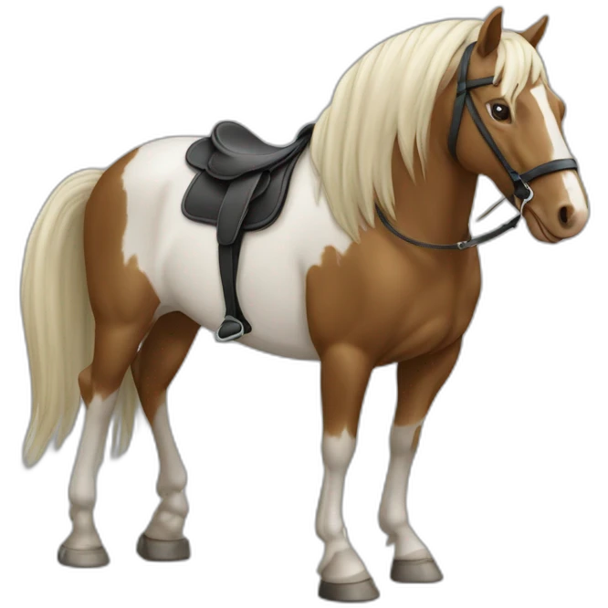 Cheval sur souris emoji