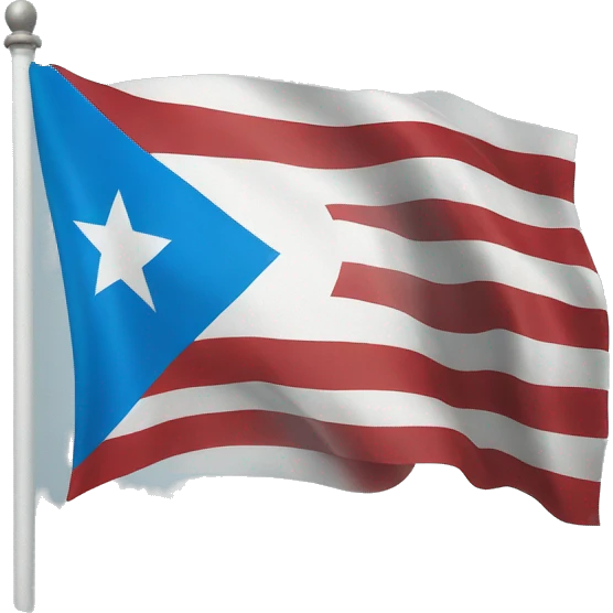 light blue puerto rican flag emoji