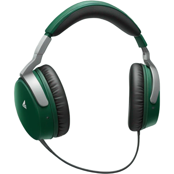 dark green Bose quiet comfort headphones emoji