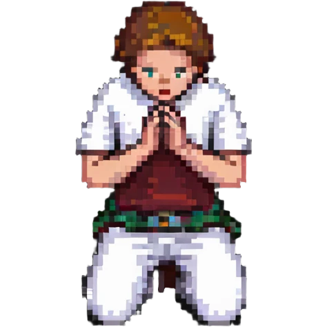 person kneeling in prayer with hands clasped emoji