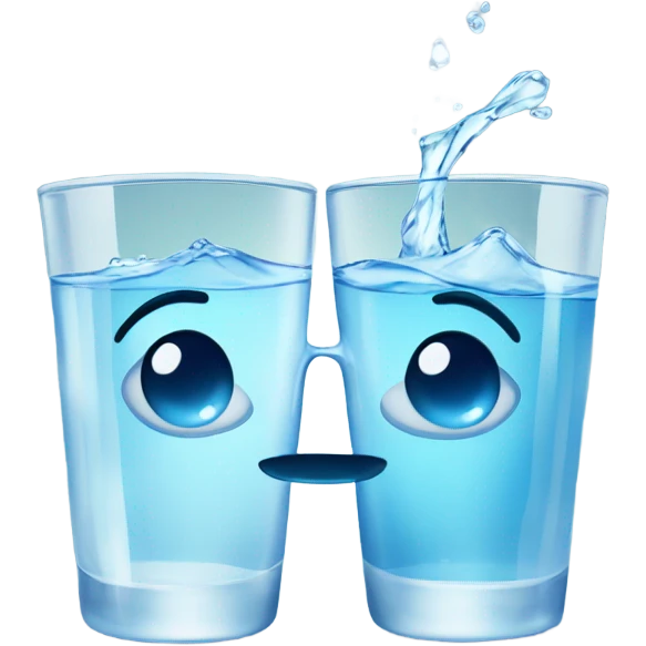 glasses of water emoji