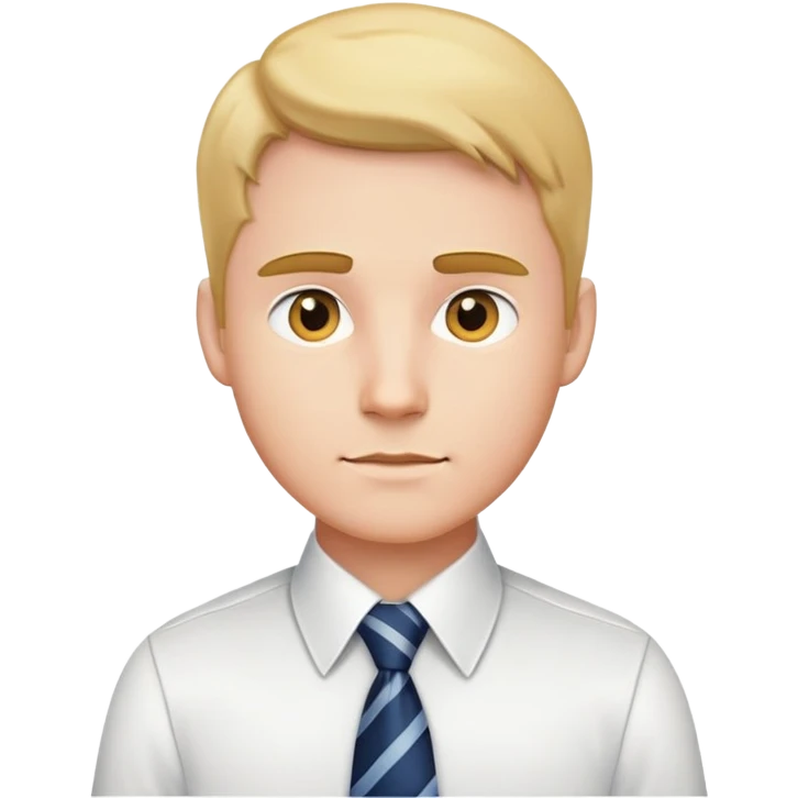 man tie white emoji