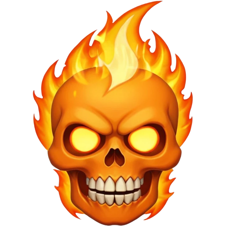 Angry flame death  emoji