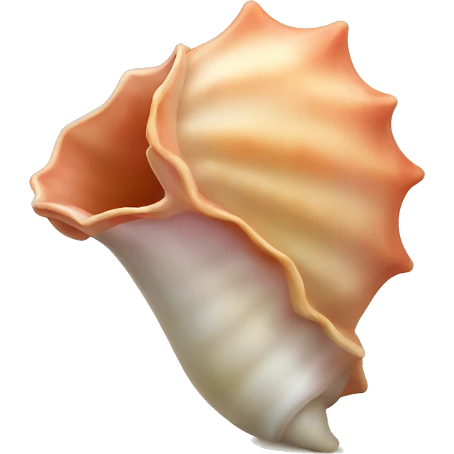 Conch playing  emoji