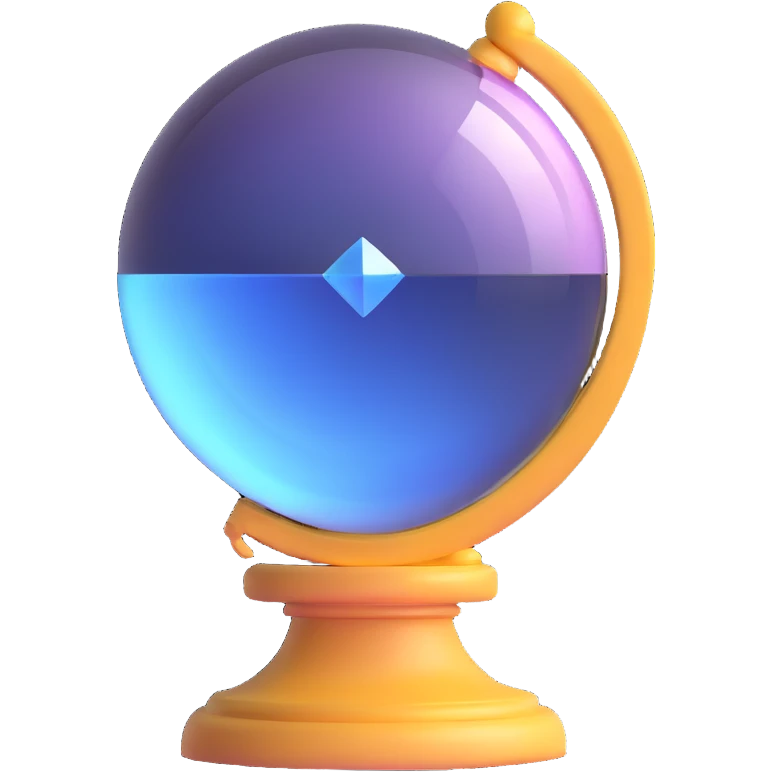 computer reading a crystal ball emoji
