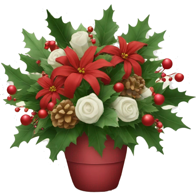 Christmas flower arrangement  emoji