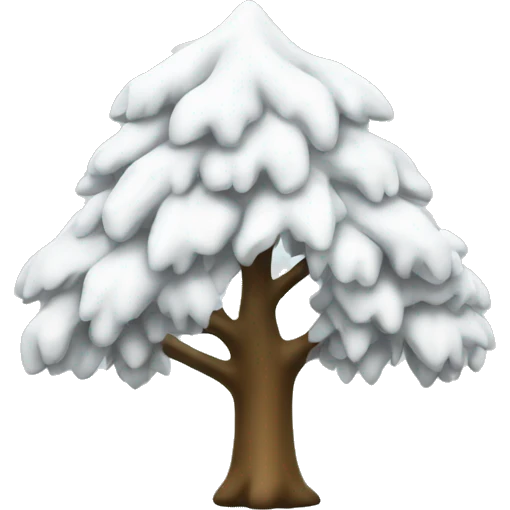 White Noel tree  emoji