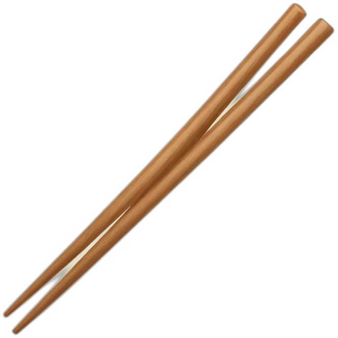 single one wooden chopstick emoji