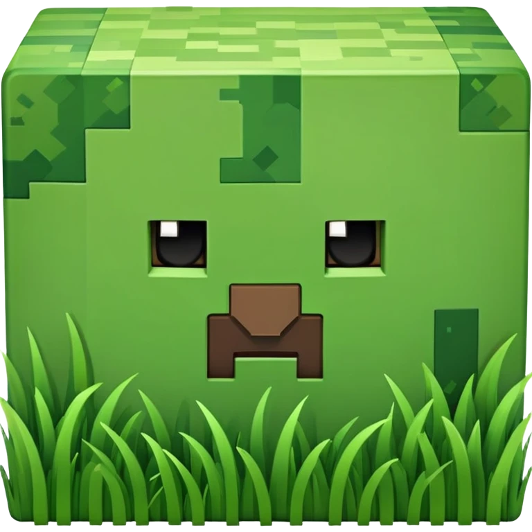 Minecraft grass block emoji