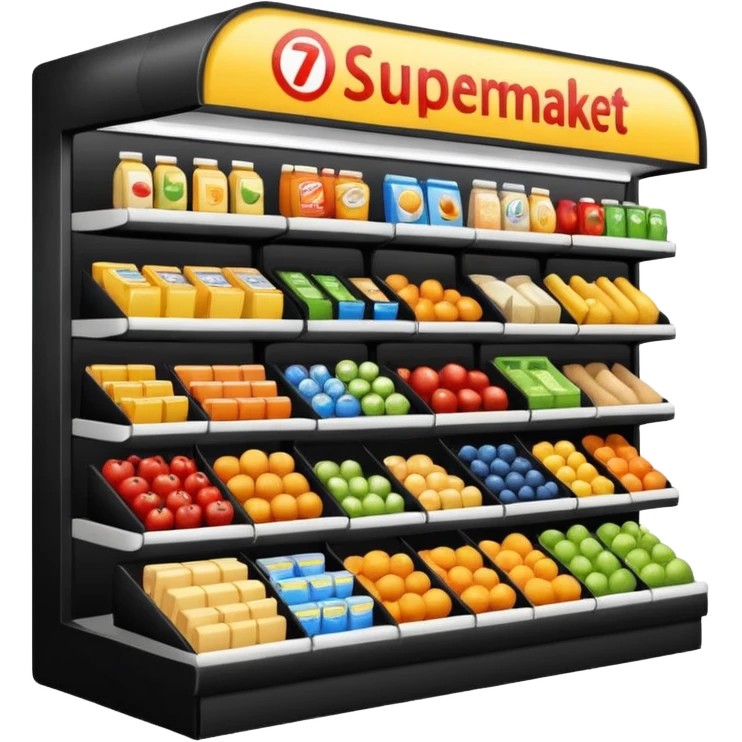 Super market stands emoji