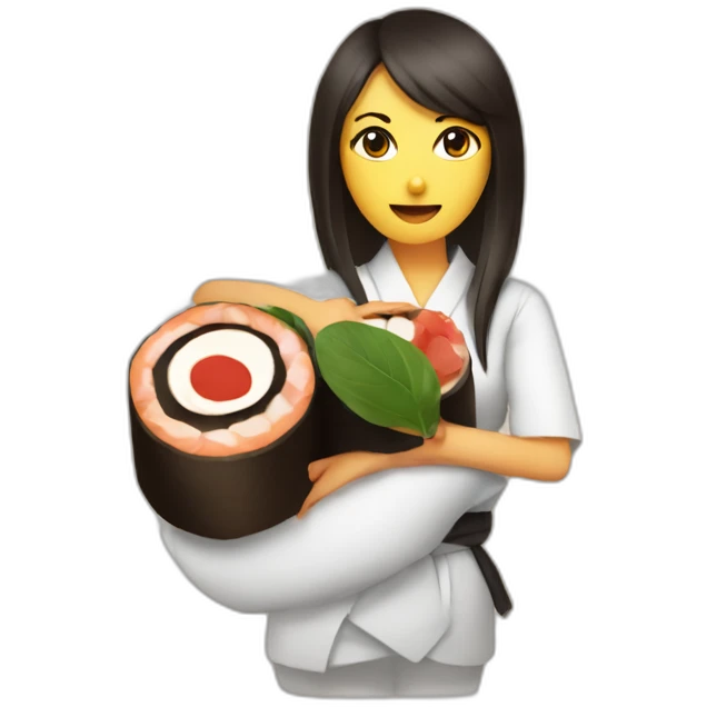 maki-with-woman-on-back emoji