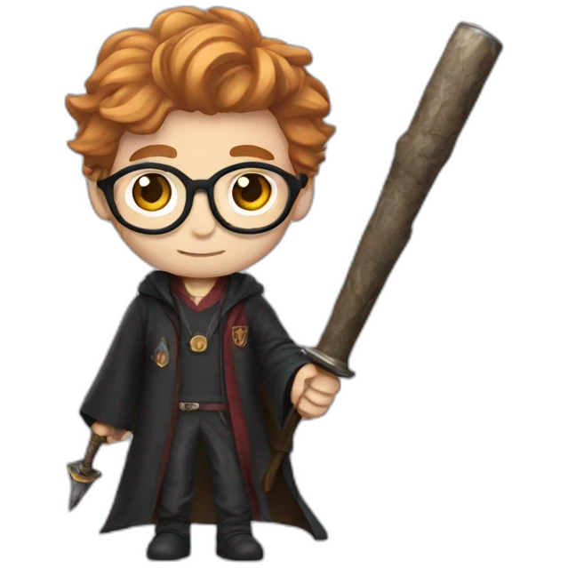 Harry Potter with a rpg emoji