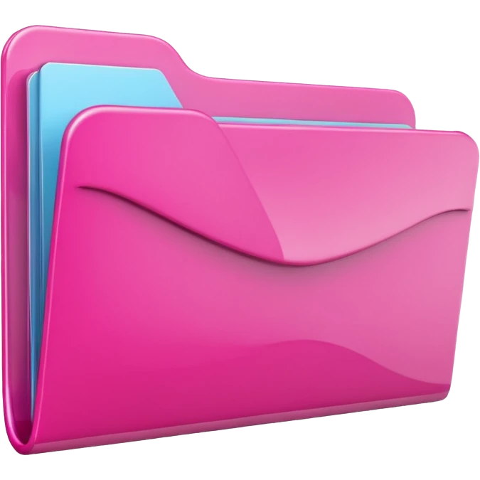 Pink empty folder emoji emoji