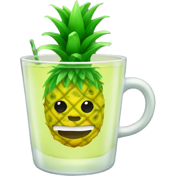 Green PineApple Tea emoji